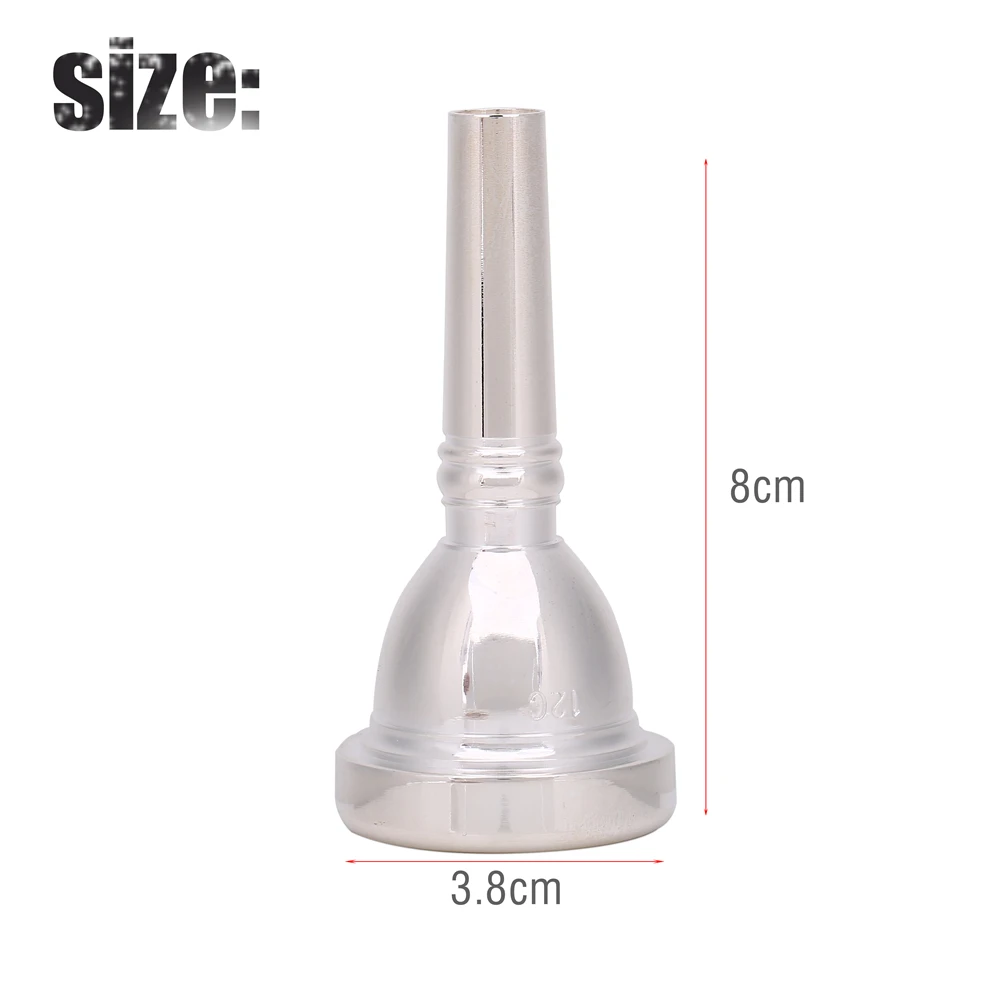 Silver Plating 12C Universal Alto Trombone Mouthpiece Musical Instrument Accessory