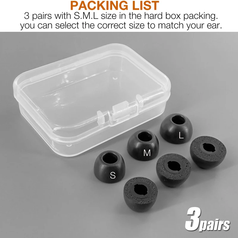 Memory Foam Ear Tips for Status Audio between pro between 3ANC And Status pro X Earbuds Compatible Eartips