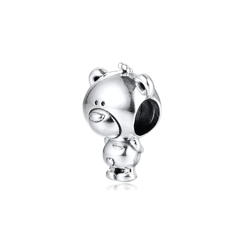 

Silver 925 Jewelry Theo Bear Charm Holiday Gifts Accessories For Women Bracelet Femme Free Shipping Items Make Up Beads