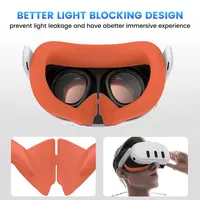 Silicone Protective Cover Set for Quest 3 VR Headset Controller Grip Shell Case Lens Cap Face Cover For Meta Quest 3 Accessories - Image 5