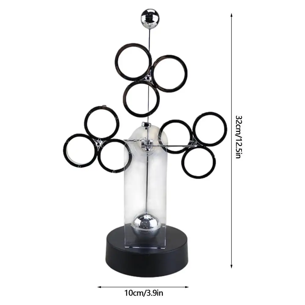 Three-Circle Perpetual Motion Apparatus Newton Pendulum Creative Newton'S Cradle Miniature Model Ornaments Home Decor