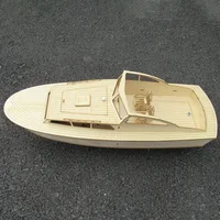 760 Wooden Handcrafted Boat Model Big V Yacht Assembly Ship Model Kit DIY Wooden Handcrafted Ship 2