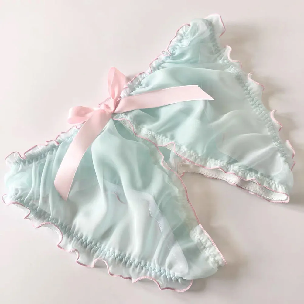 

1 шт., прозрачные трусы с открытой промежностью, с бантом