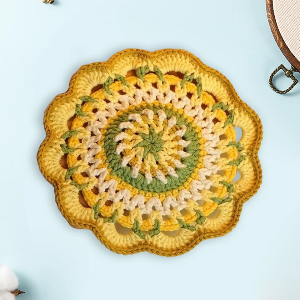 Premium Mandala Crochet Coaster Tool Kit