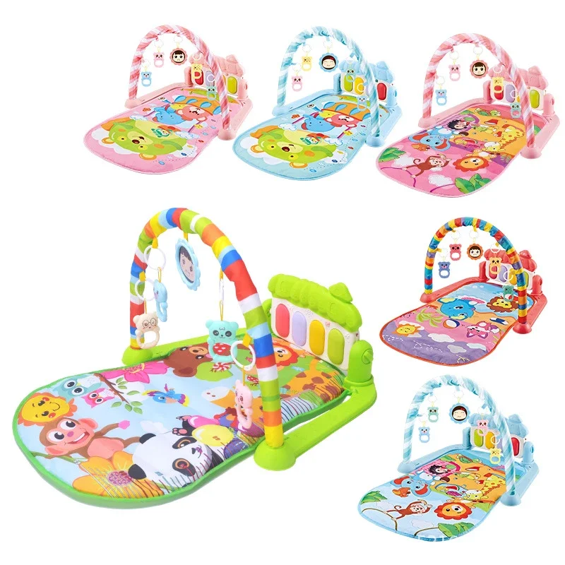 Baby Music Rack Play Mats Playmat Piano Keyboard Puzzle Carpet Gym Crawling Activity Rug Early Educational Toys For Infant Gifts musical playmat crawling blanket baby play gym toys