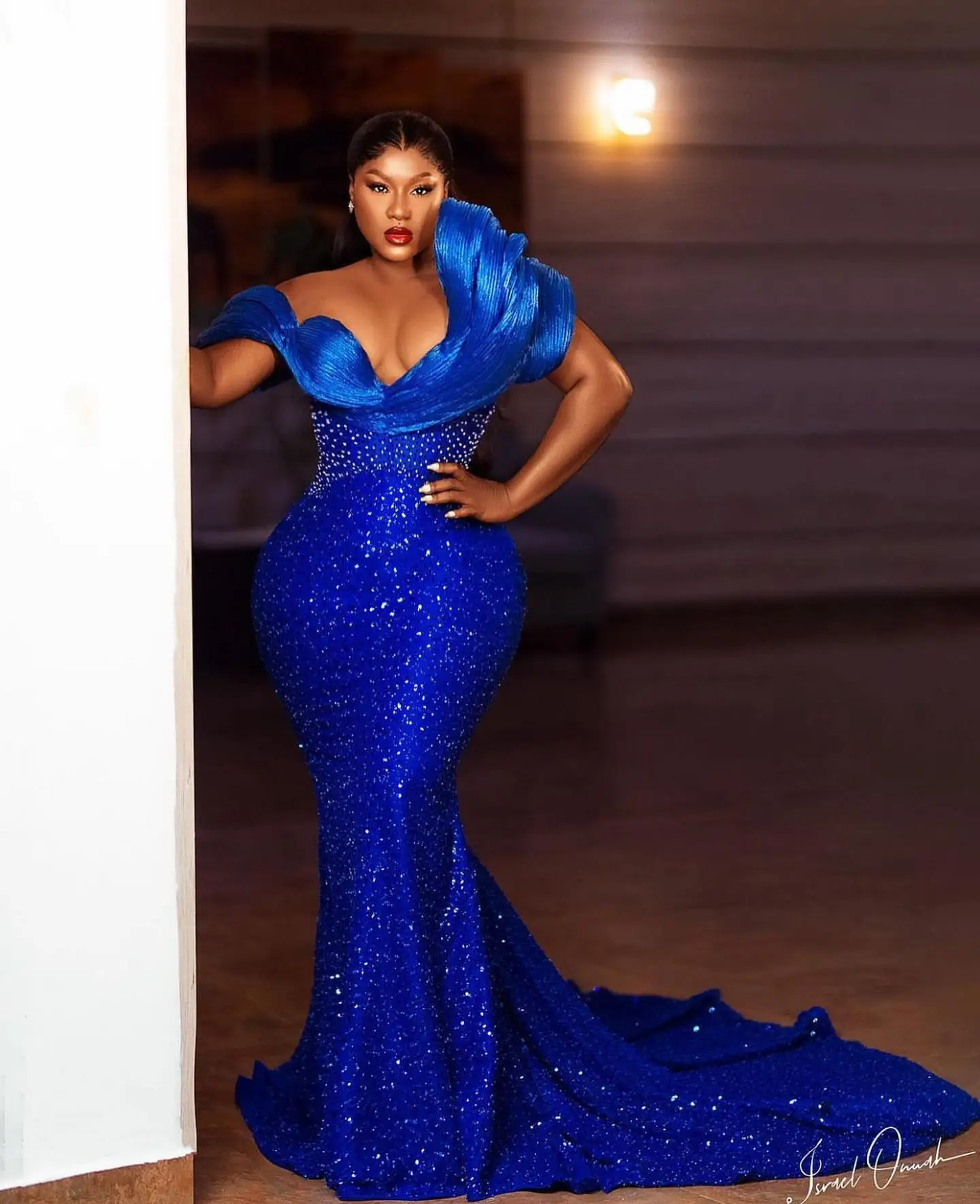 Aso Ebi Styles Poly Material Gown Styles Asoebi Styles Royal Blue
