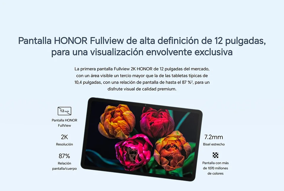 HONOR PAD 8 30.4 cm (12) 2K Display, Qualcomm Snapdragon 680, 6GB RAM,  128GB Storage, 8 Speakers, Android 12, Tuv Certified Eye Protection, Up to  14