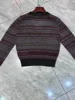 Striped Women's Knitted Cardigan Spring Single Breasted V-Neck Long Sleeve Fashion Ladies Sweater 5