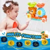 Wall Sunction Cup Track Water Games Baby Bath Toy Children Bathroom Monkey Caterpilla Bath Shower Toy for Boys Girls Kids Gifts 2