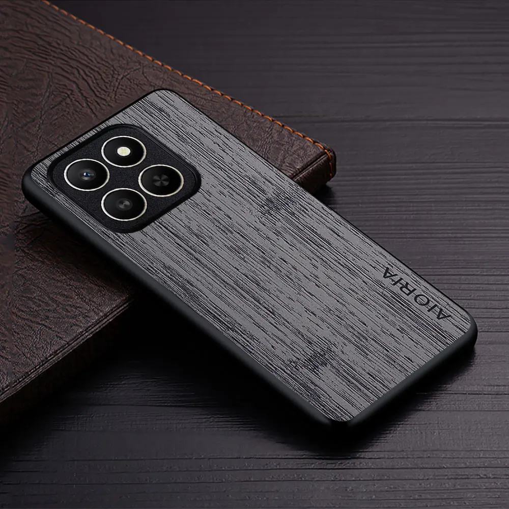 Luxury Bamboo Pattern Leather Phone Case - Premium Design
