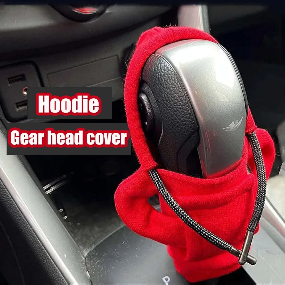 Car Shift Knob Cover Fashion Hoodie Gear Handle Gear Lever Decorative Cover  Manual or Automatic Car Interior Accessories - AliExpress