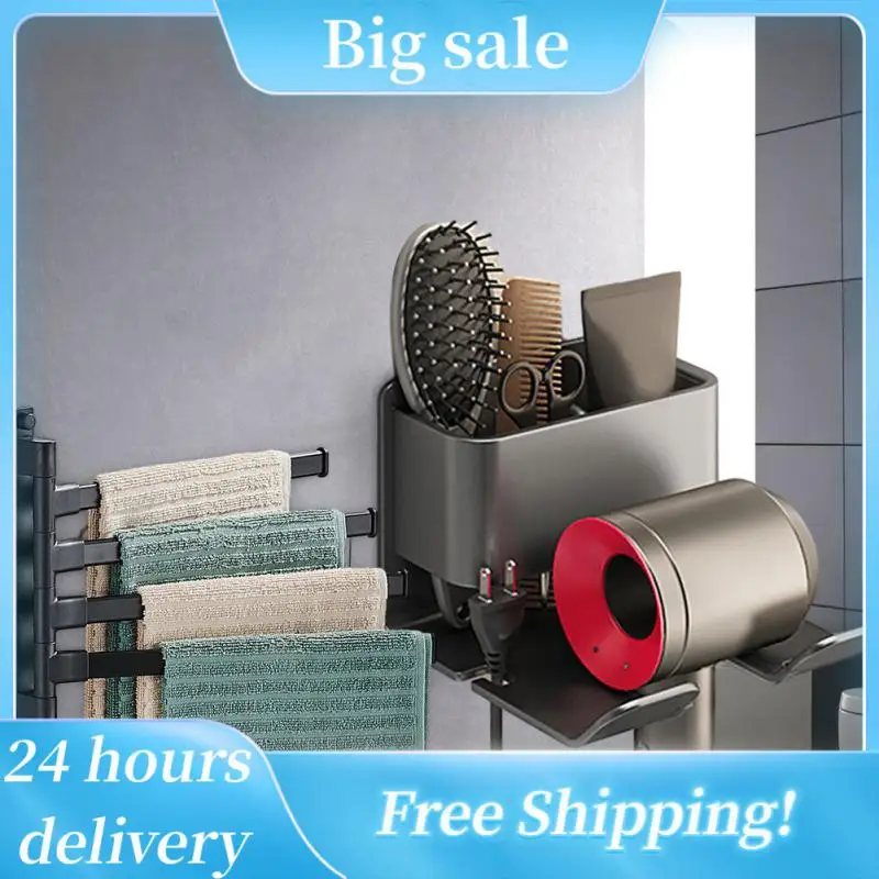 

Storage Rack Fashionable Save Space Multi-functional Design Easy Installation Durable Structure Wall Mount Bracket Smooth Modern