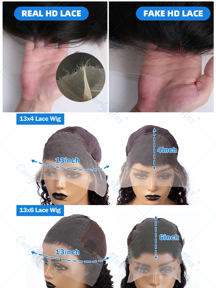 Brazilian 30 40 Inch 200 Density Bone Straight Lace Frontal Wigs 13x4 13x6 HD Transparent Lace Front Human Hair Wig For Women