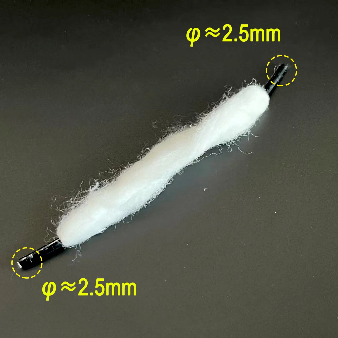 Universal Organic Cotton 2Heads Style Replacement Cotton Bar Wiping Cloth Materials 3.0mm 2.5mm 100Pcs
