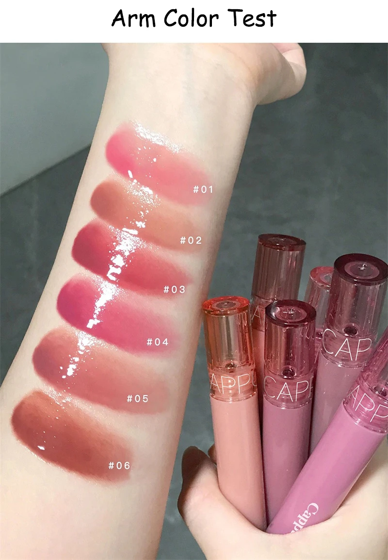 Waterproof Jelly Lip Glaze Moisturising Glossy Tint Lip Makeup_voghion.com
