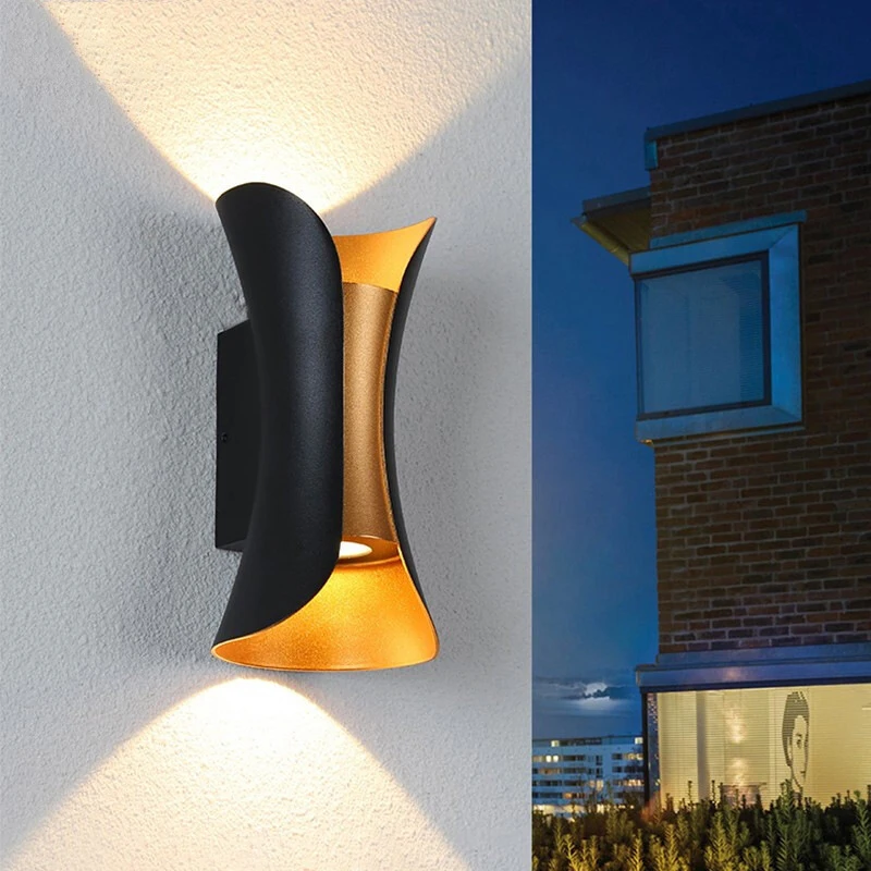 6W LED Wall Lamp IP65 Waterproof Outdoor Wall Lights Garden Balcony Porch Lamp Indoor Nordic Sconce Decor Lighting