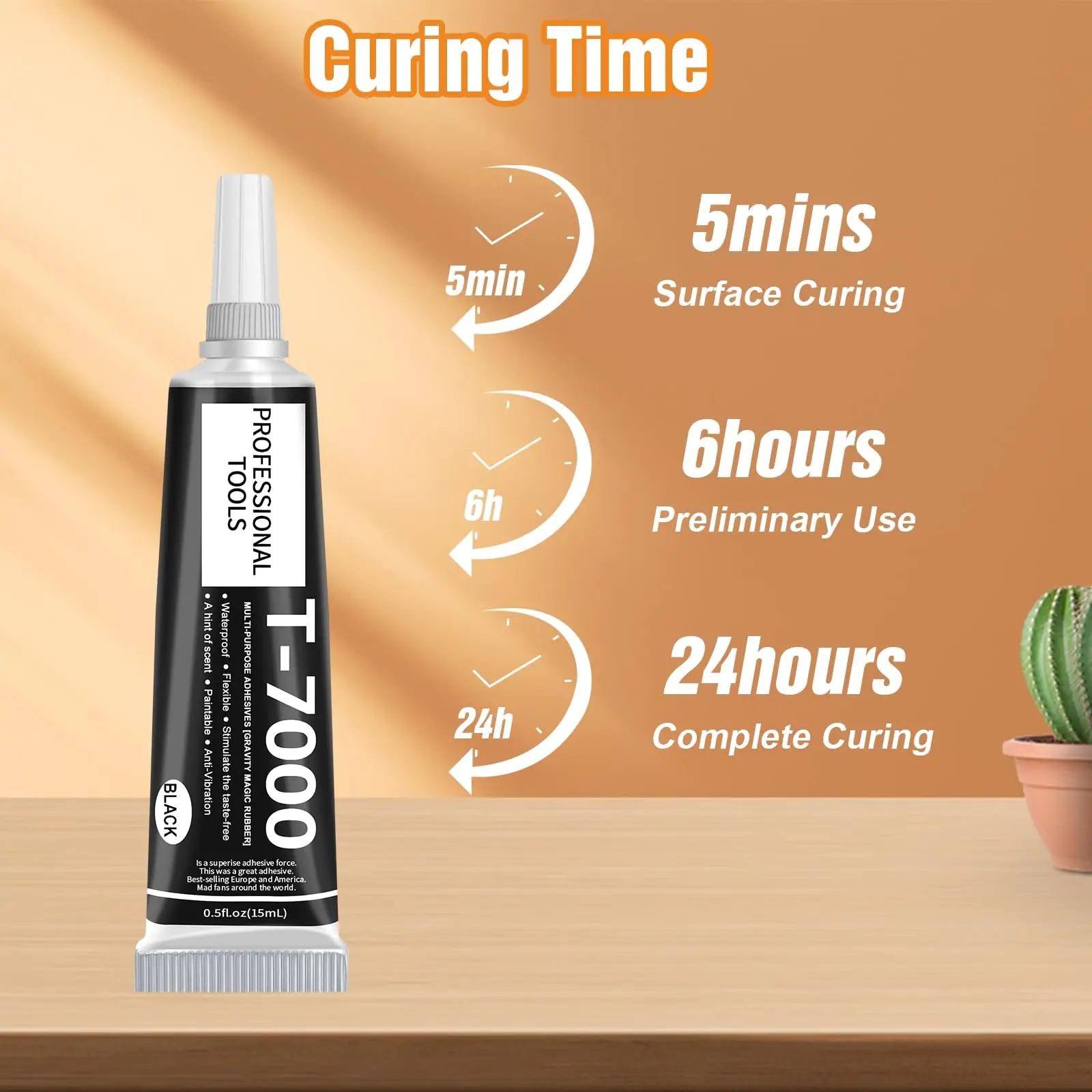 Waterproof Black Glue for Screen Repair & Jewelry Crafts - Super Strong Multipurpose Adhesive