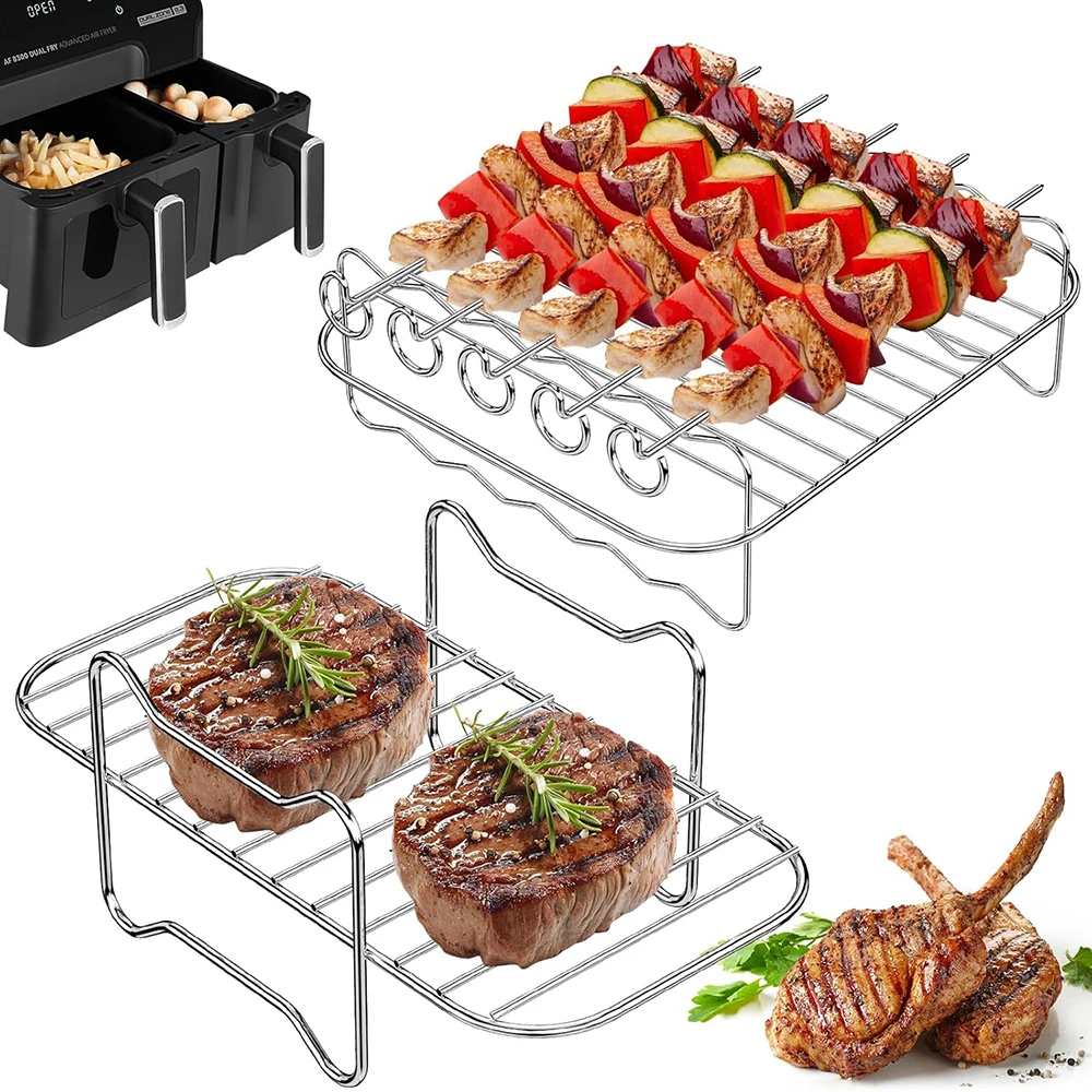 Air Fryer Racks Stainless Steel Stackable Dehydrator Racks For Tefal EY901840 Tower Vortex 17099