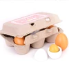 6pcs Simulation Wooden Eggs Toys Set Kids Pretend Play Wood Food Eggs Yolk Kitchen Food Children Kid Education Montessori Toys 2