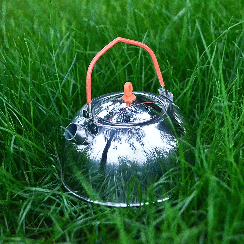 Outdoor Stainless Steel Kettle, Camping Mini Kettle, Picnic Coffee