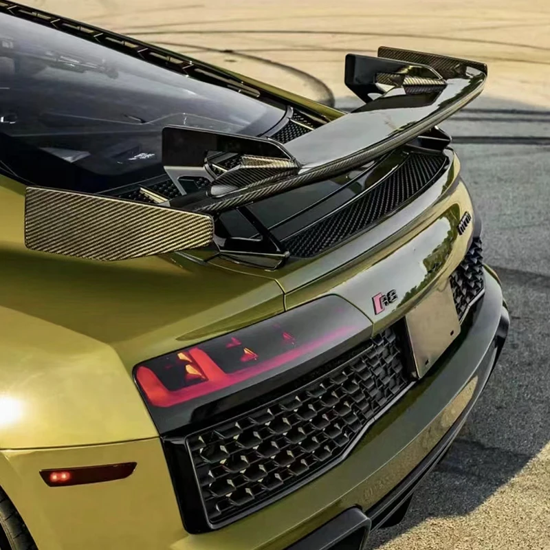Per Audi Tt Tts Ttrs R8 Mk3 Mk2 Coperchio Del Bagaglio Posteriore Spoiler Wing True Carbon Fiber Body Sport Modifica Kit