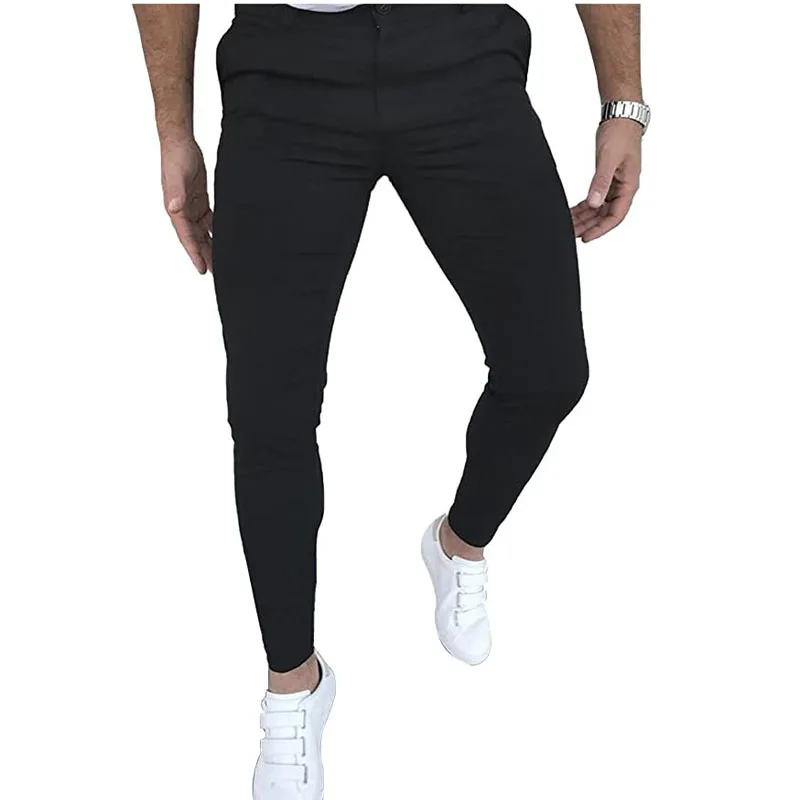 2023 New Spring Men Pencil Pants Fashion Plaid Print Trousers Male Slim Fit Business Clothes Young Men Skinny Pants MY908 6