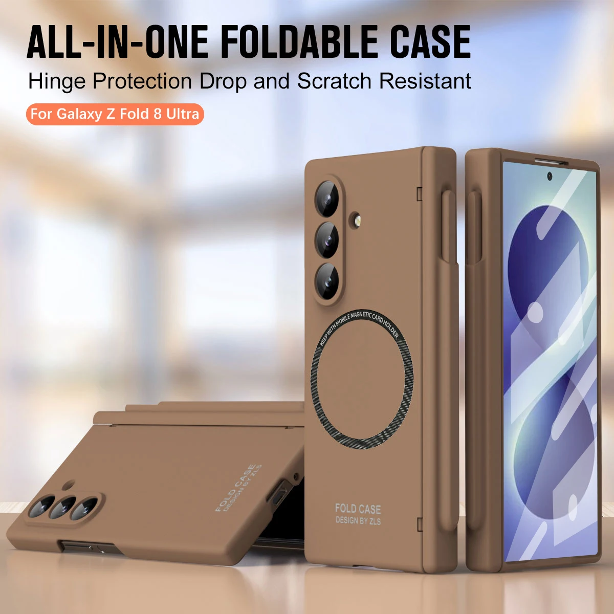 Premium 360° Hinge Case with S Pen Slot & Screen Protection