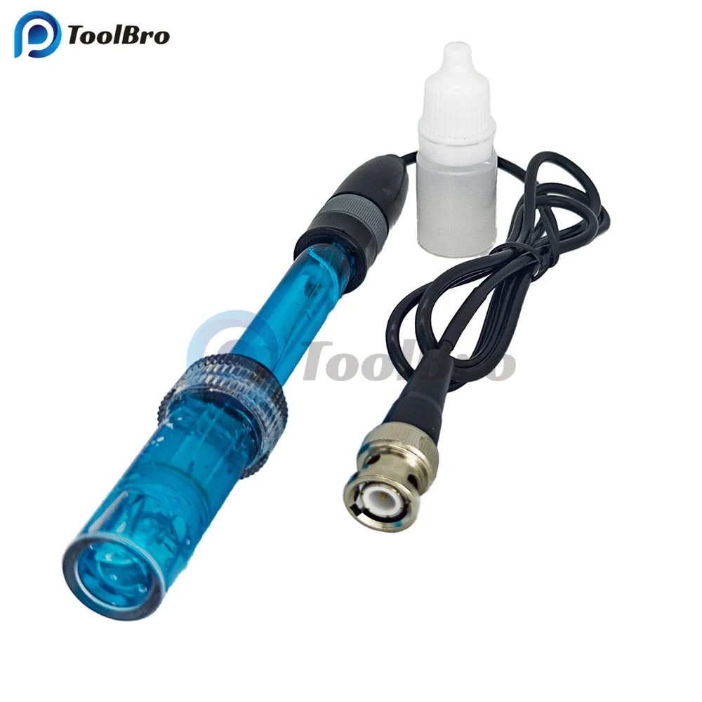 Ph meter Refillable PH Electrode Probe BNC Connector PH Controller Meter Sensor ph Tester Electrode Probe for Aquarium Water Pool