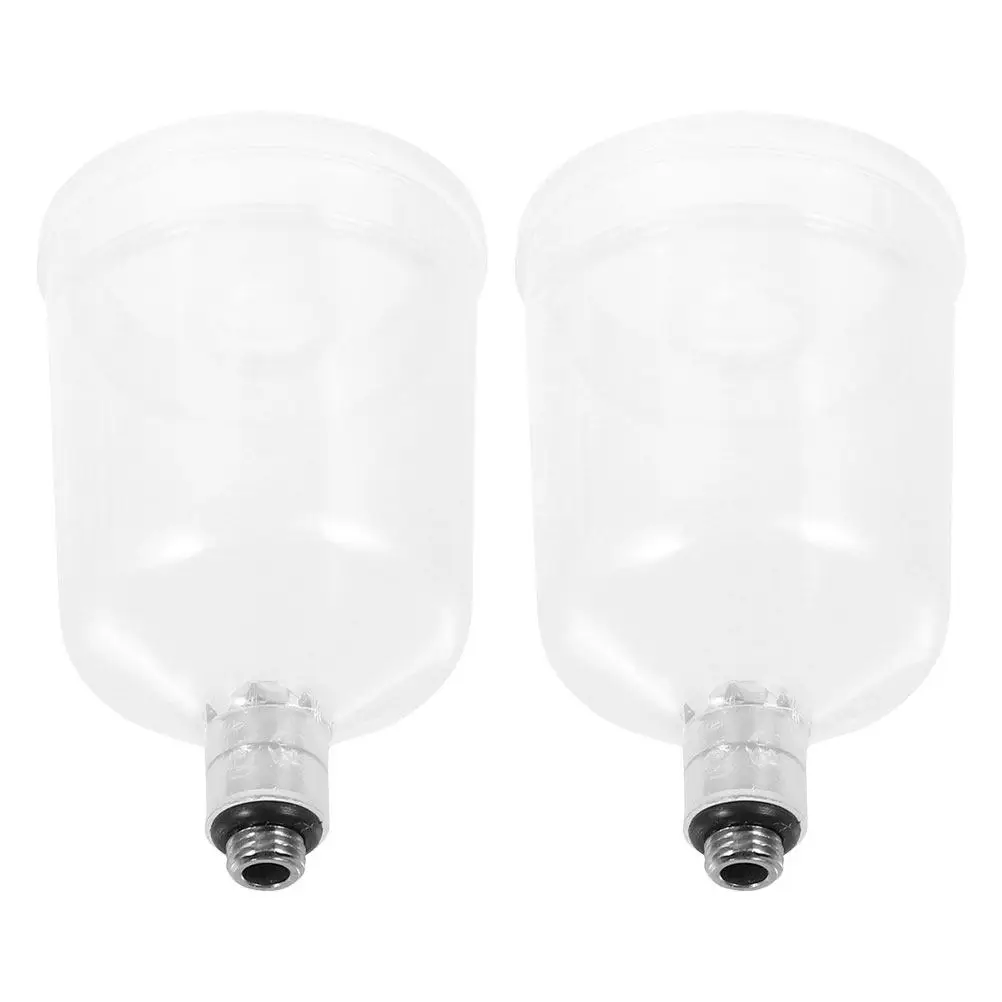 2Pcs 교체 가능한 에어브러시 페인트 컵 분리형 디자인 미술 산업용 코팅 에어브러시용 경량 스프레이 포트