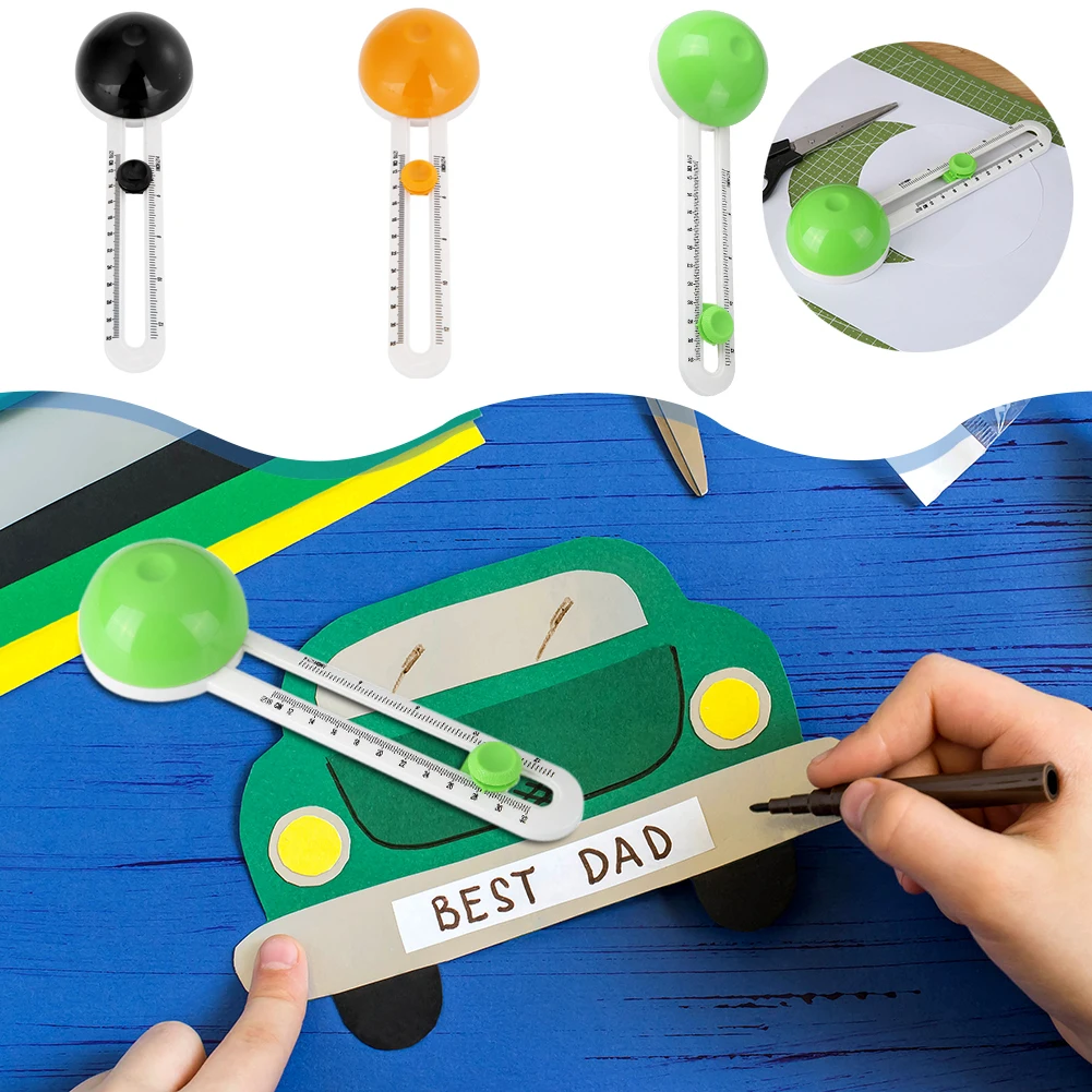 Circular Cutter Arts Round Paper-Cutting Tool Handicraft Craft Supplies Scrapbooking Cutter for Family School DIY Accessories