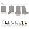 Waterproof XL Size Chair Cover Stretch Dining Seat Cover With Back Long Back Cover Chair Washable For Home Wedding Hotel Banquet 6