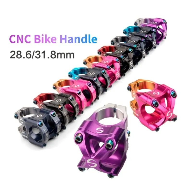 Bicycle Stem LUNJE MTB Road Bike Short Handlebar Two-color Gradient