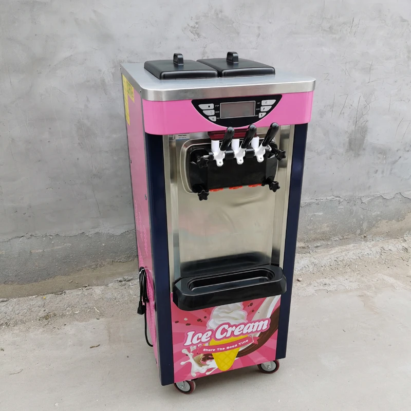 

PBOBP Desktop Soft Serve Ice Cream Maker Stainless Steel Single Head Ice Cream Machine Sundae Making