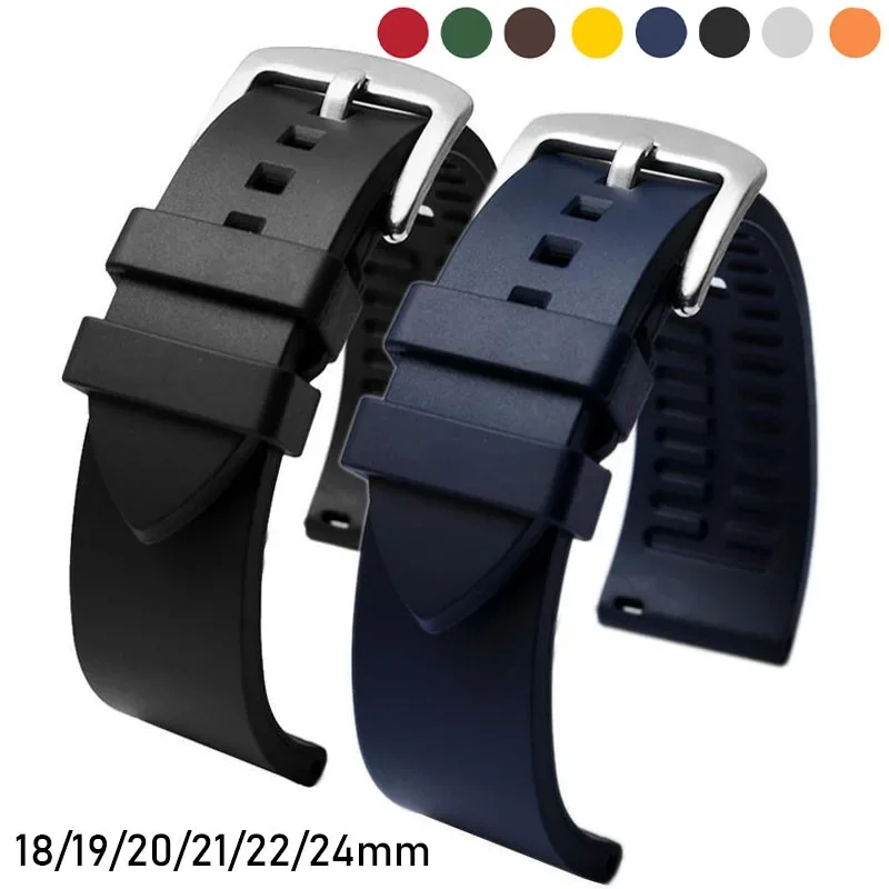 Universal Waterproof Silicone Quick Release Watch Strap