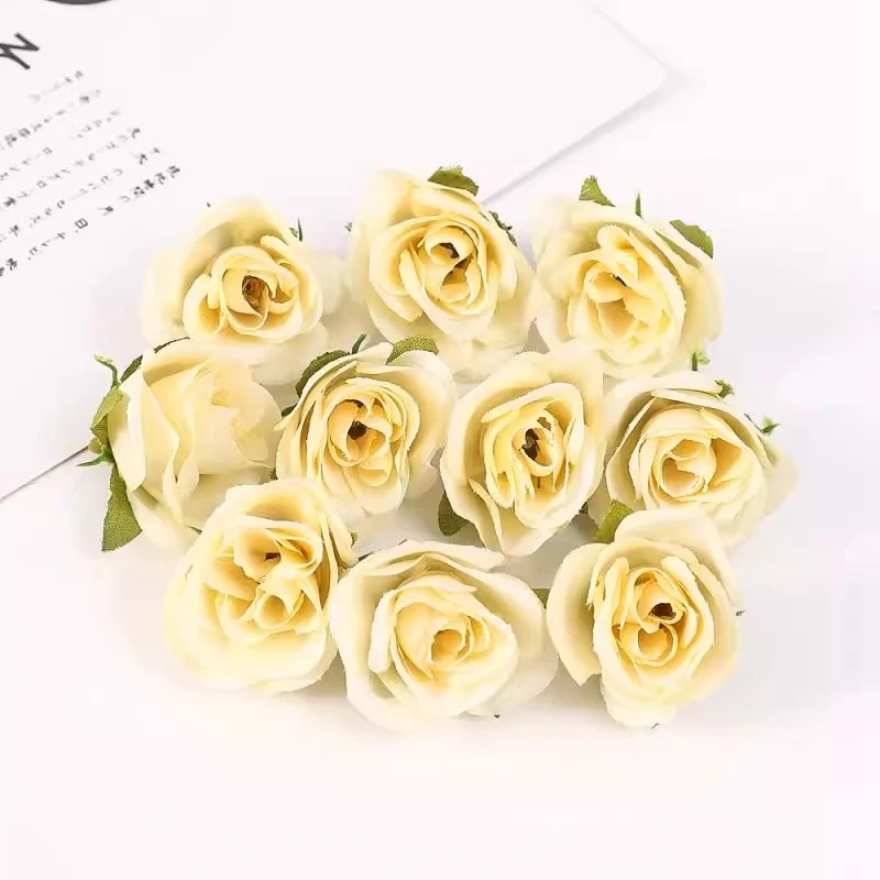 10 Stück künstliche Rosenblüten 3,5 cm gefälschte Blumen für zu Hause Raum dekor Garten Hochzeit Dekoration DIY Handwerk Girlande Geschenke Zubehör – Detail 14