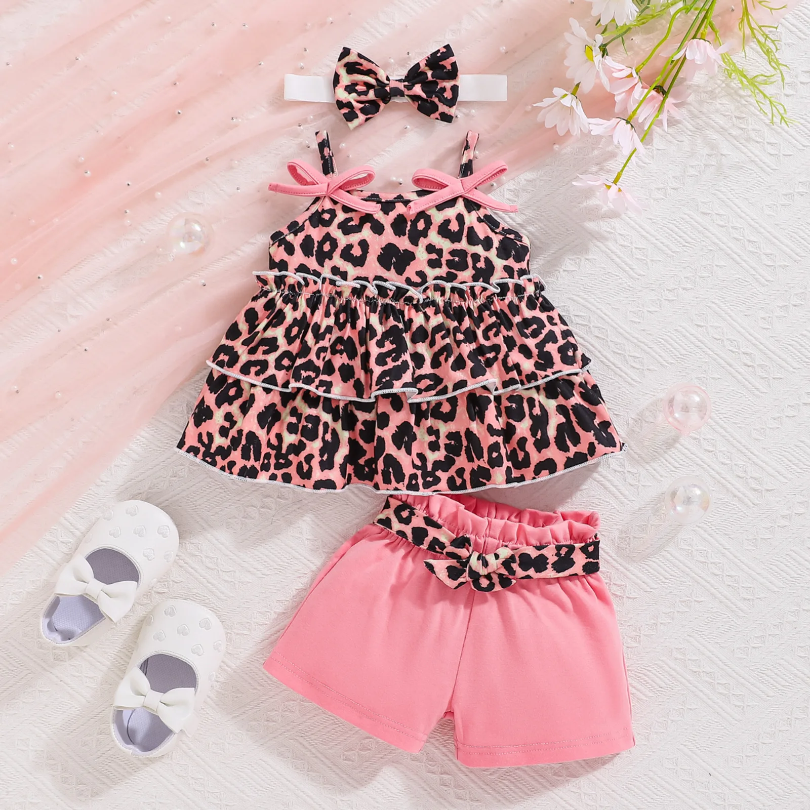 Leopard Halter Baby Set 1