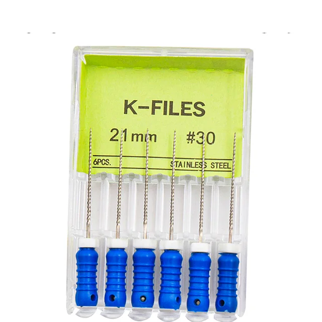 6 ピース/箱歯科 K ファイル 21 ミリメートル/25 ミリメートルハンド