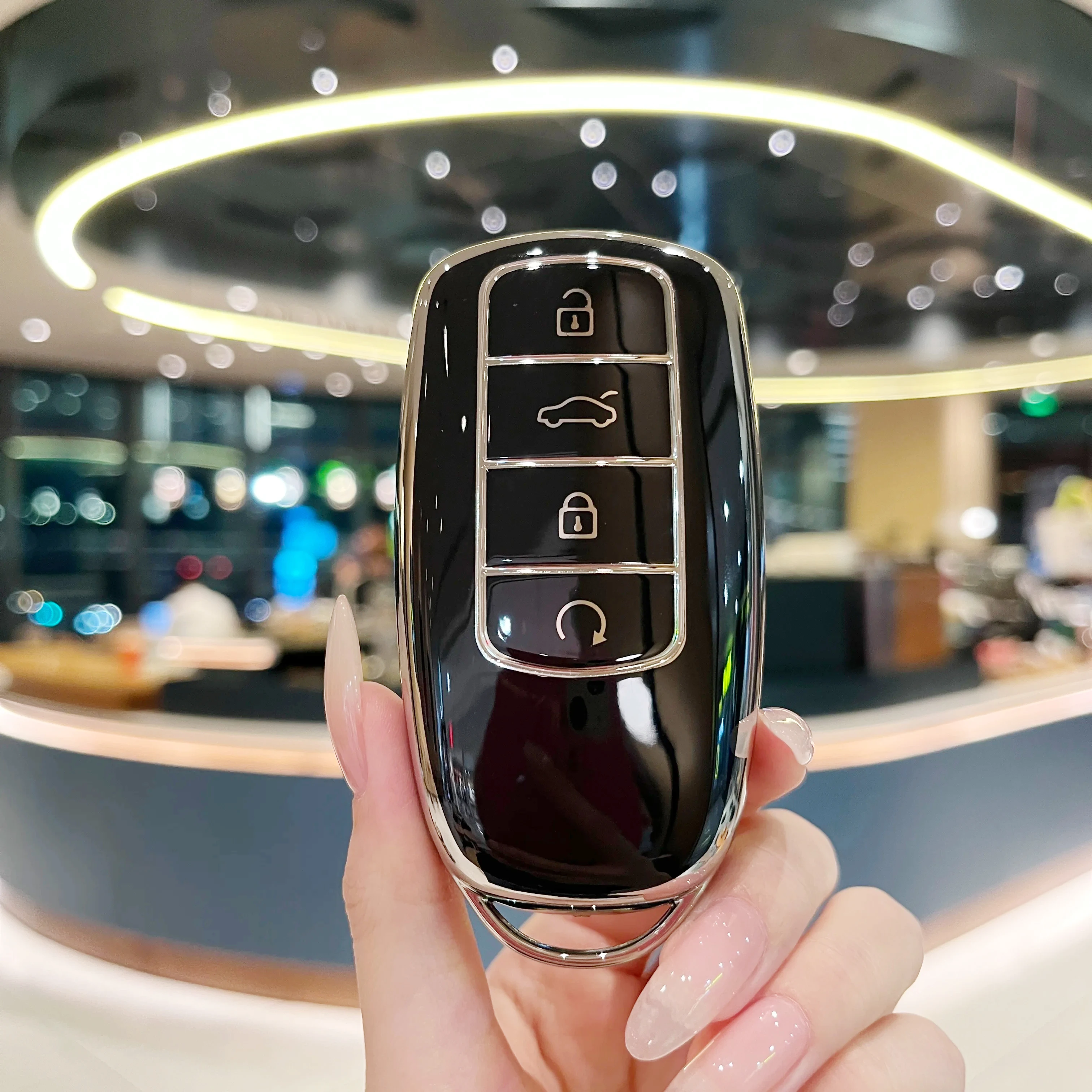 Premium Keychain Car Key Holder and Protective Cover