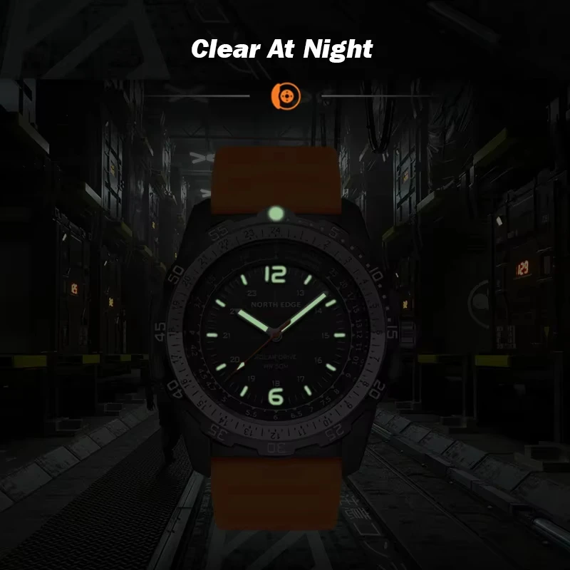 North edge evoque 2 relógio militar digital masculino à prova d'água 50m relógios de pulso esportivos masculinos energia solar luminoso relógio ambientalmente
