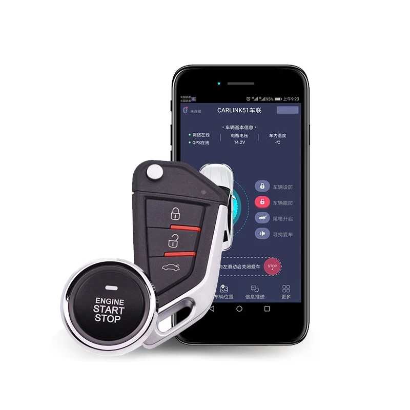 

2021 Smart Phone Two way car alarm tracker gps Remote Start gps tracker location tracker gps