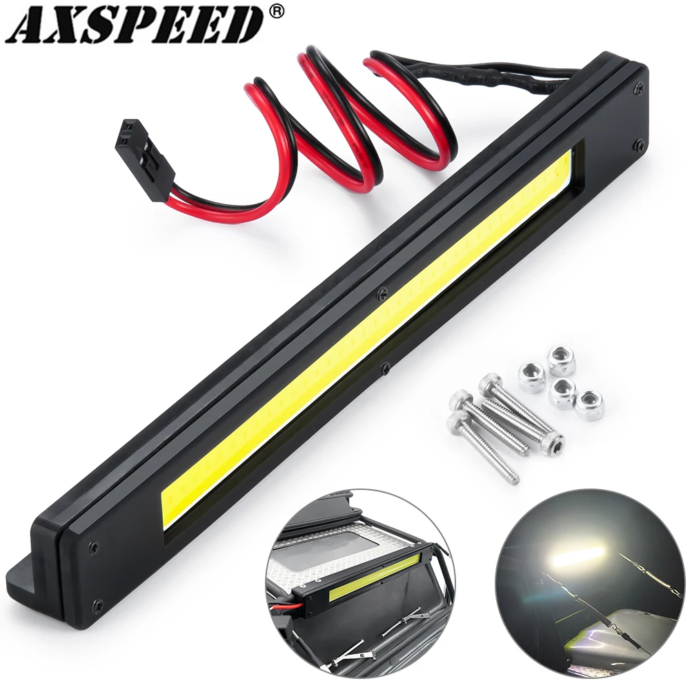 Axspeed Rc Car Roof Light Led Lights Bar Spotlight Fari Per 1/10 Rc Crawler Trx4 Defender Upgrade Parts