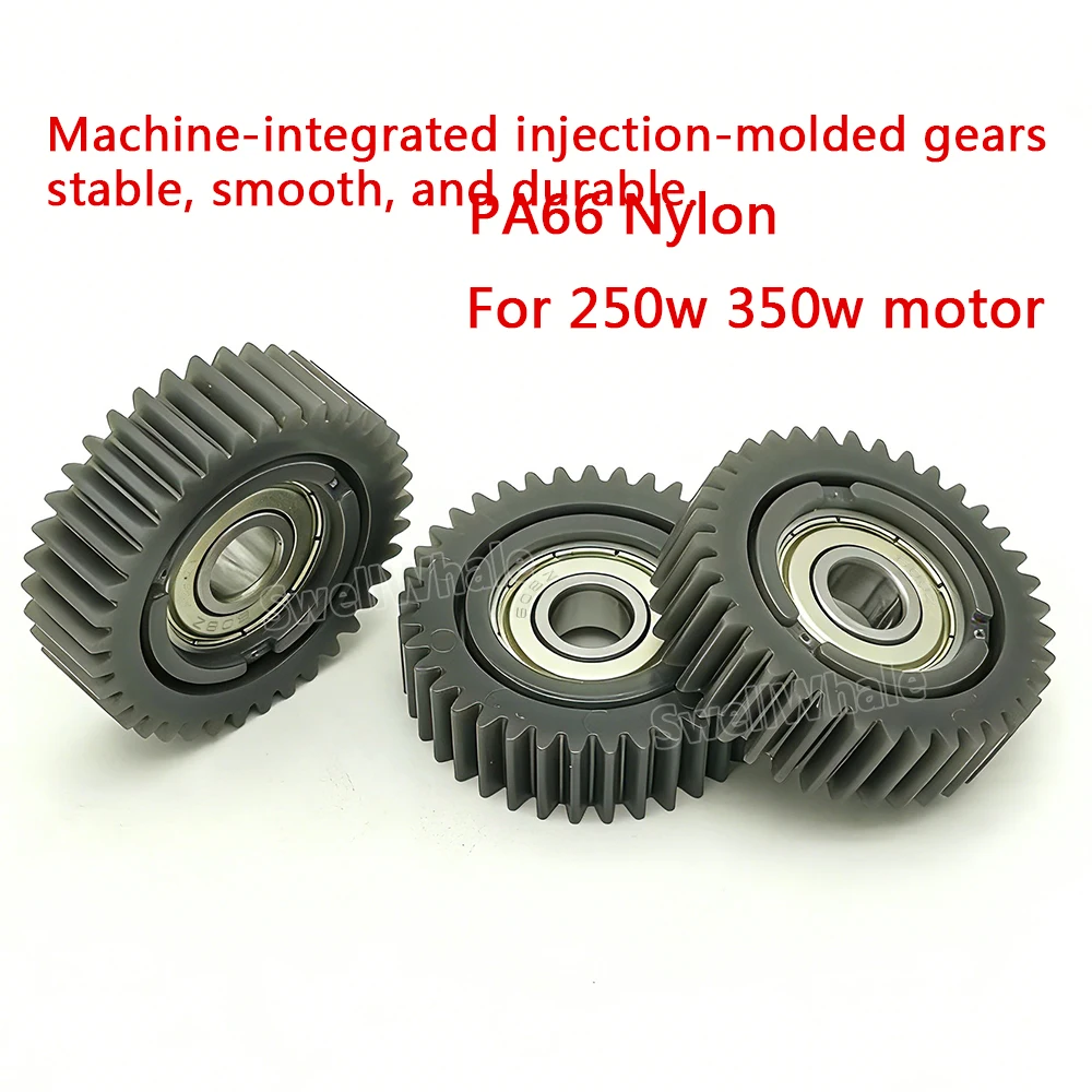 High-Performance E-Bike Planetary Gears with 608Z Bearings for Folding Bicycle Hub Motor - Nylon 37T Gear System