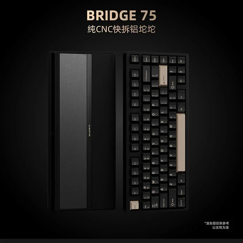 Sc Bridge75 무선 기계식 알루미늄 키보드, 3 가지 모드, RGB 맞춤형 긴 내구성 키보드, 선형 자기 스위치