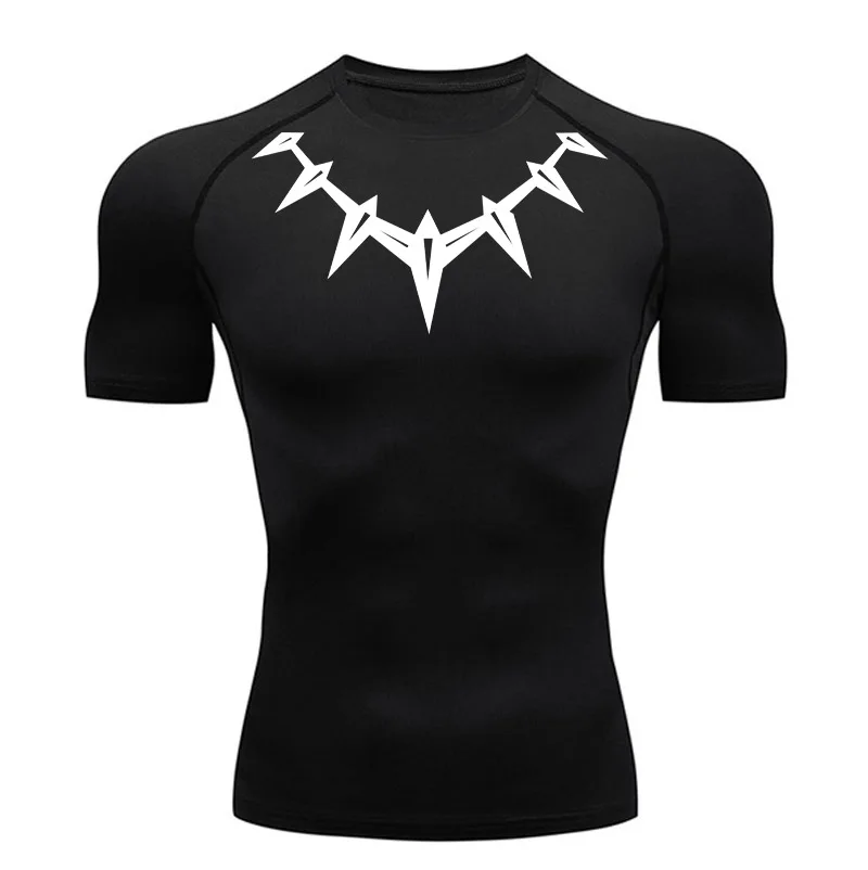 thumbnail image 1 of Camiseta de compresión de manga larga para correr, ropa deportiva para hombre, camiseta de gimnasio, culturismo, camiseta de manga corta, camiseta deportiva de verano de secado rápido, 1 of 5