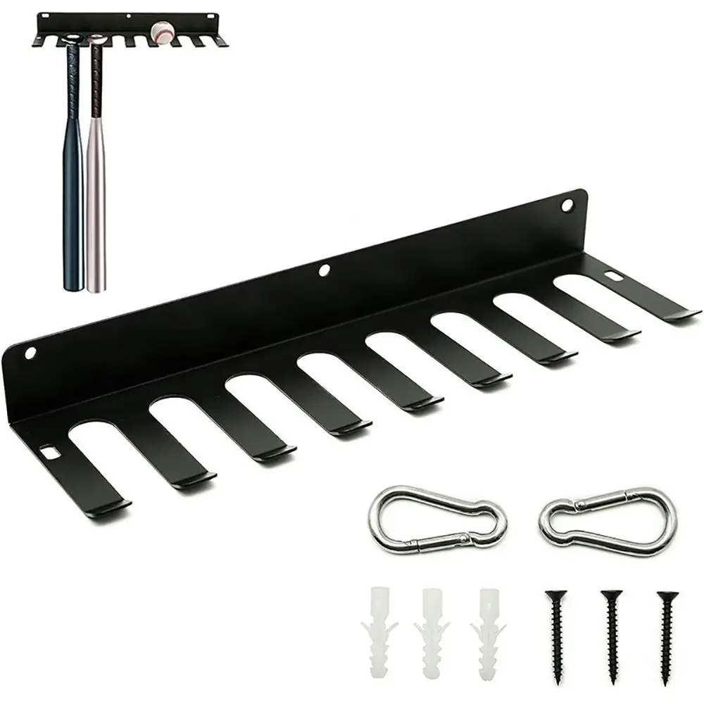 

Metal Baseball Bat Holder Accessories Storage Bracket Display Stand Bat Rack Wall Mount Softball Bat Hanger Sports