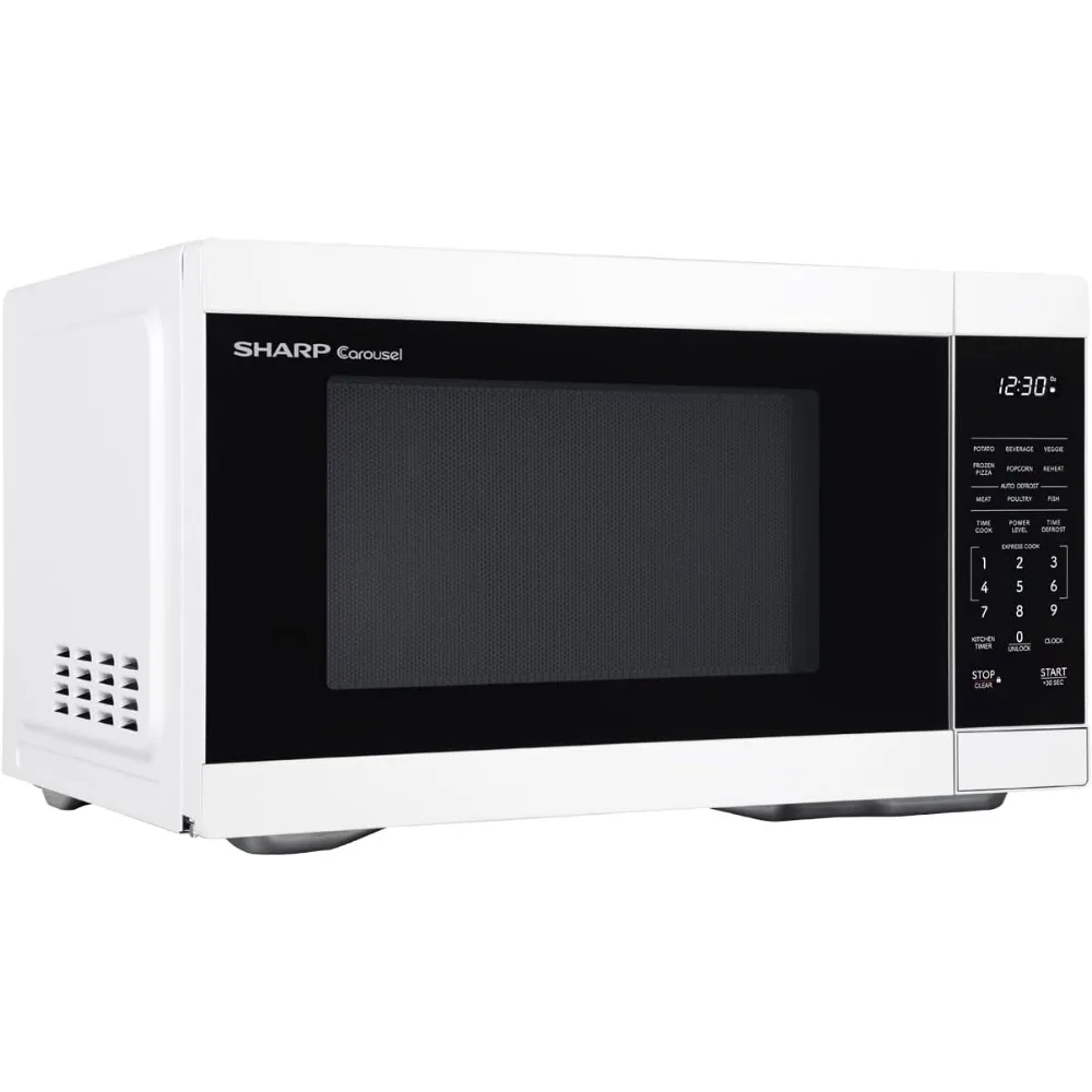 Oven with Removable 12.4" Carousel Turntable,1000 Watt Countertop Microwave,1.1 CuFt,White,Auto Cook for popular menu items 3