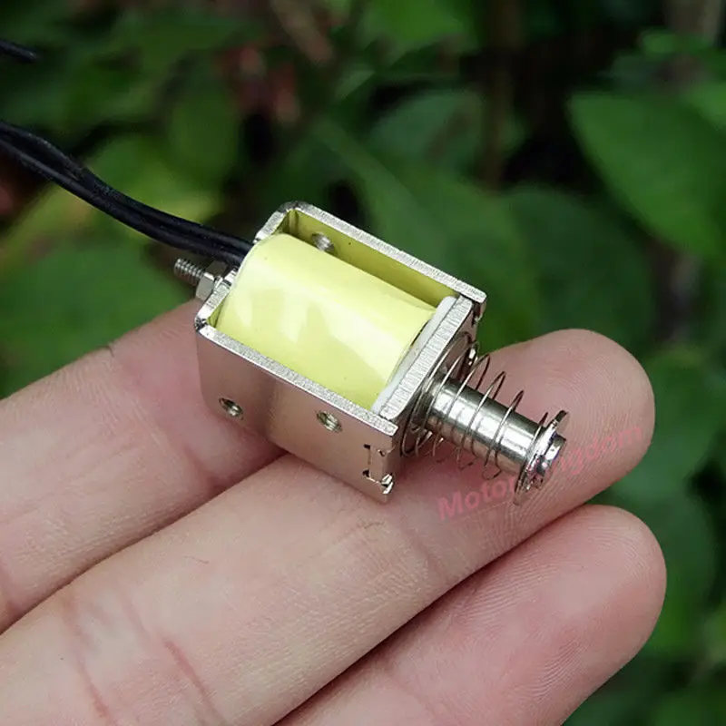 Dc 12v Push Pull Type Rod Electric Magnet Mini Solenoid Electromagnet ...