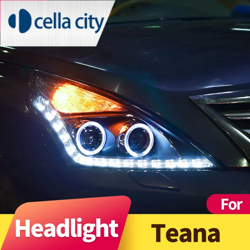 

Фара в сборе для Nissan Teana J32 2008-2013 светодиодный DRL галогенный сигнал поворота Xenon Low Beam Дальний свет