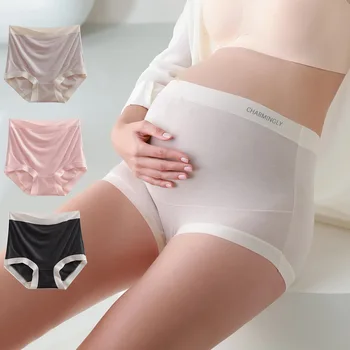 3pcs Plus Size Stretch Maternity Panties High Waist Thin Breathable Belly Pregnancy Underwear Clothes for Pregnant Women Briefs