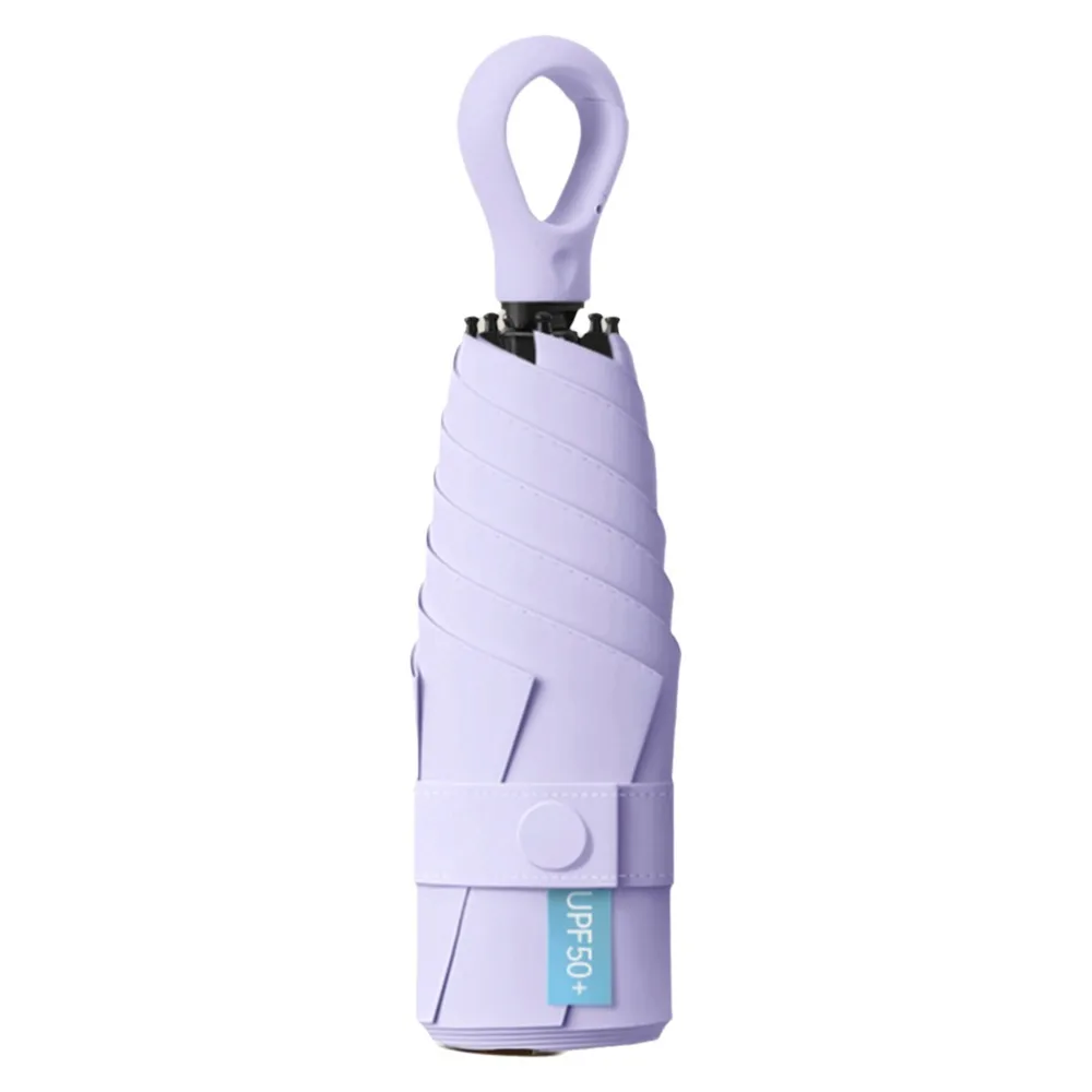 Enhanced Title: Compact UPF50+ UV Protection Pocket Umbrella - Ultralight Portable Sun Shade Parasol